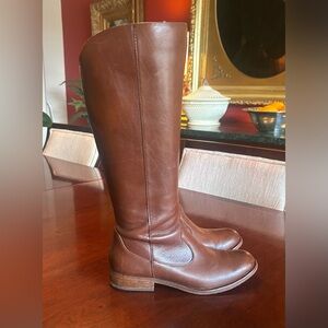 Kork Ease Tall Brown Leather Riding Boots Women's size 6.5